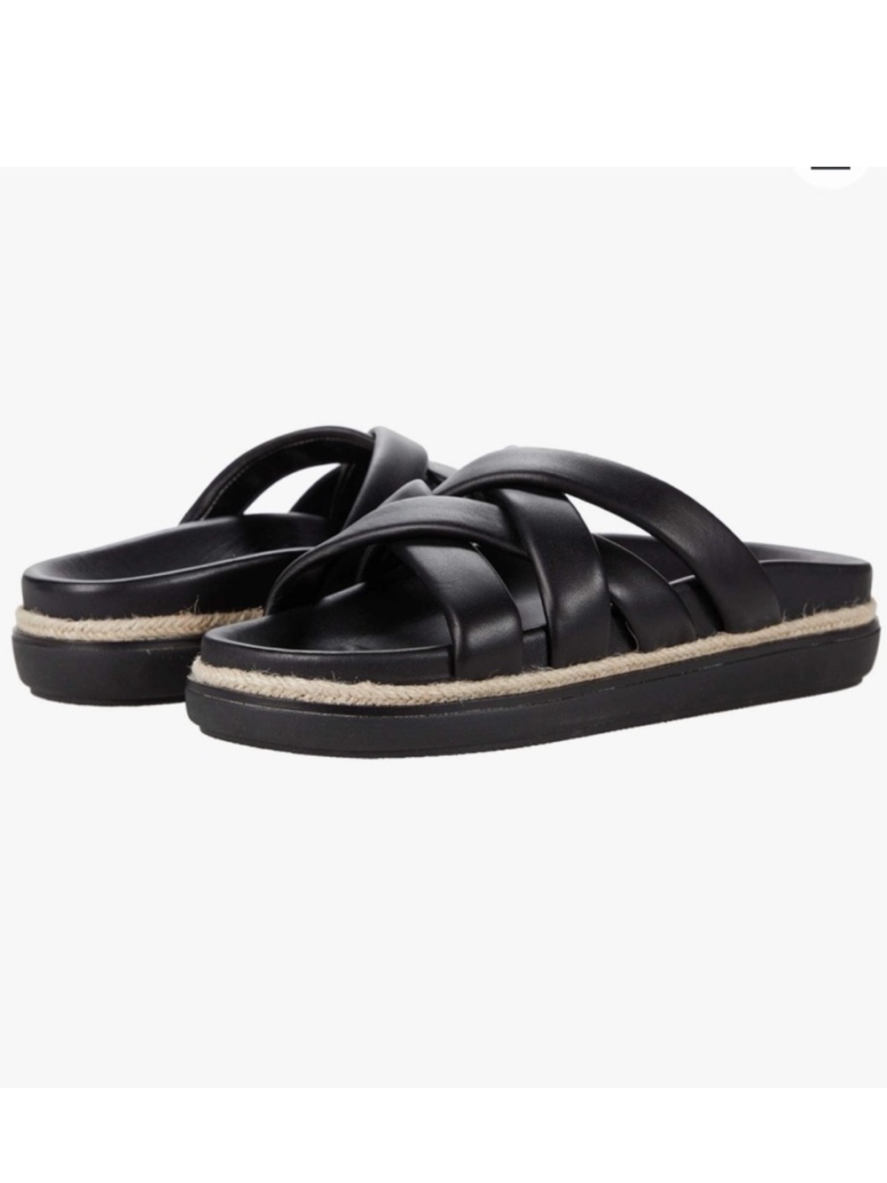 Vince Camuto Chavelle Platform Slide Sandals Black 6M